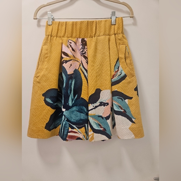Maeve Anthropologie Tropical Floral A-line Mini Skirt - Picture 3 of 9